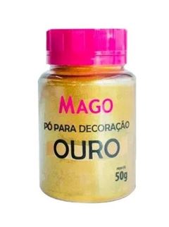 MAGO PO PARA DECORACAO OURO 50G, 01 UNIDADE
