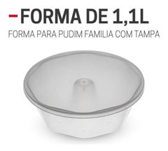 FORMA PUDIM FAMILIA C/TP 1,1L C/5UN