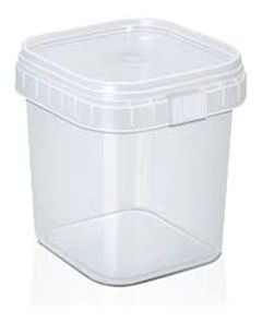 POTE QUADRADO C/TAMPA 220ML C/10UN
