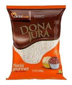 FLOCOS MACIOS CHOC BRANCO DONA JURA 500G