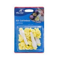 BLUESTAR KIT CARIMBOS LETRAS AMARELO 1UN
