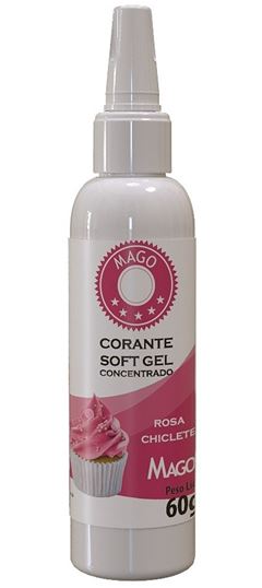 MAGO CORANTE SOFT GEL ROSA CHICLETE 60G