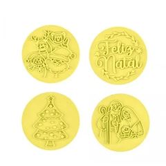 BLUESTAR KIT CARIMBO NATAL AMOR AMARELO