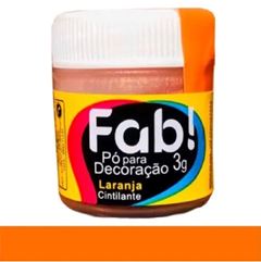 FAB BRILHO P/ DECORACAO LARANJA 3G