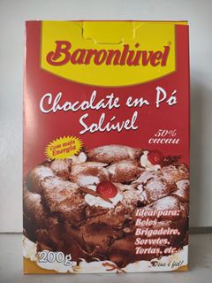 CHOCOLATE EM PO 50% BARON 500G