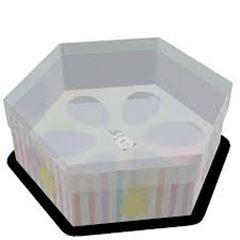 CAIXA HEXA (250G) PASCOA CUTE