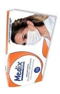 MASCARA TRIPLA C/ELASTICO MBLIFE 50UN