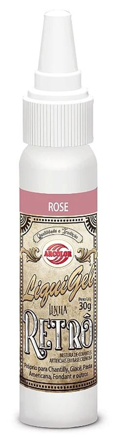 ARC CORANTE LIQUIGEL ROSE RETRO 30G
