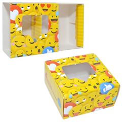 CAIXA C/ VISOR (4 DOCES) EMOTICONS