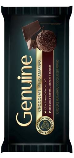 CHOCOLATE MEIO AMARGO GENUINE 1KG