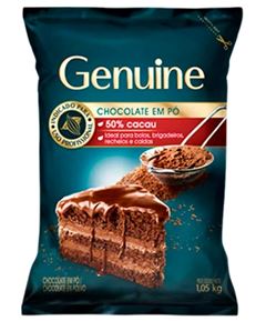 CHOCOLATE EM PO 50% GENUINE 1,05KG