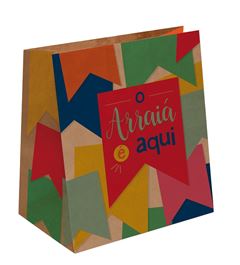 CROMUS SACO PAPEL KRAFT FESTA ARRAIA M
