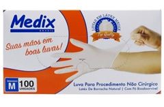 LUVA VINIL S/PO M MBLIFE PC/100UN