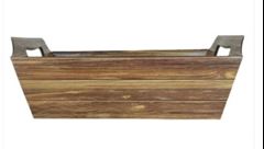 CROMUS CESTA CARTAO CEDRO NATURAL M