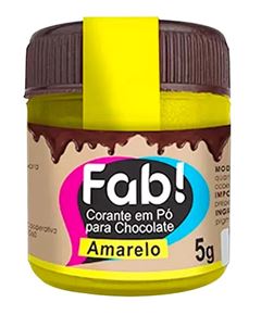 FAB CORANTE PO P/CHOC AMARELO 5G