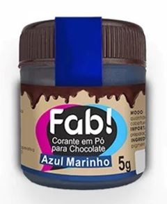 FAB CORANTE EM PO P/CHOC AZUL MARINHO 5G