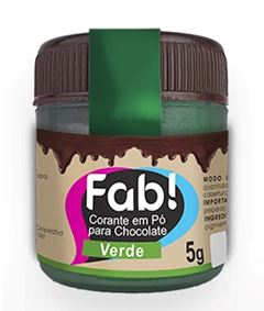 FAB CORANTE EM PO P/CHOC VERDE 5G