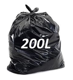 SACO DE LIXO PRETO 200L C/100UN
