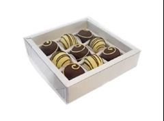 CAIXA BORDA PREMIUM (12 DOCES) BRANCO