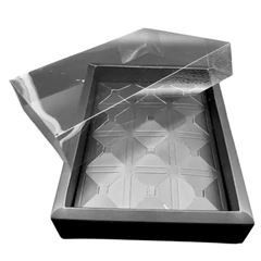 CAIXA BORDA PREMIUM (12 DOCES) PRETO