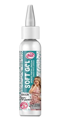 MIX SOFTGEL CORANTE BECA VERDE PINTA LINGUA 25G