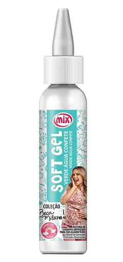 MIX SOFTGEL CORANTE BECA VERDE AGUA CONFETE 25G