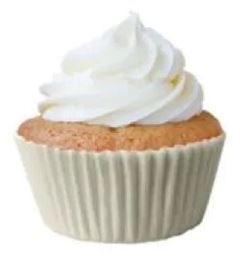 MAGO FORMINHA PARA MINICUPCAKE GREASY, NATURAL, Nº 2, PACOTE COM 45 UNIDADES