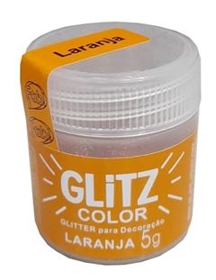 FAB GLITTER P/ DECORACAO LARANJA 5G