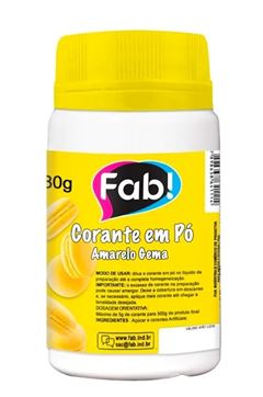 FAB CORANTE EM PO AMARELO GEMA 80G
