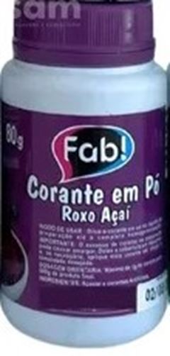FAB CORANTE EM PO ROXO ACAI 80G