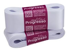 FITA CETIM SIMPLES 38MM BRANCO 10M