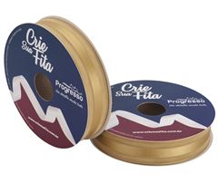 FITA VOAL C/CETIM 22MM OURO 10M
