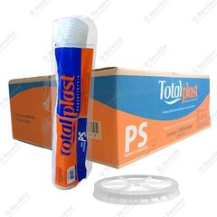 TAMPA PARA COPO TERMICO, 120ML, TOTALPALST, CAIXA COM 10 PACOTES DE 100 UNIDADES