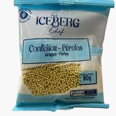 ICEBERG CONFEITO PEROLADO DOURADO 80G