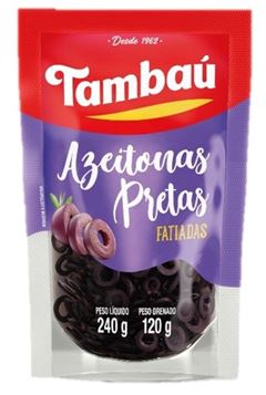 AZEITONA PRETA FATIADA TAMBAU POUCH 120G