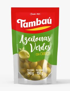AZEITONA VERDE C/CAROC TAMBAU POUCH 150G