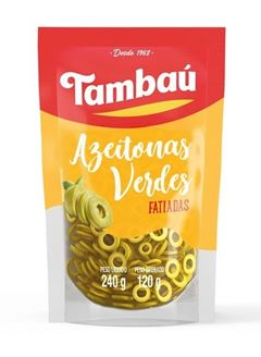 AZEITONA VERDE FATIADA TAMBAU POUCH 120G