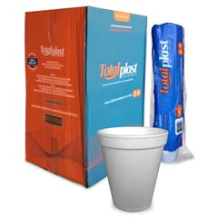 COPO TERMICO TOTALPLAST, 240ML, CAIXA COM 20 TIRAS DE 50 UNIDADES
