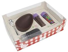 CAIXA ENCANTO CONFEITEIRO XADREZ VERMELH