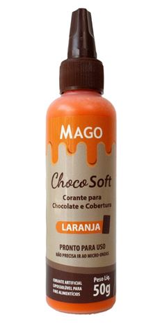 MAGO CORANTE CHOCO SOFT LARANJA 50G