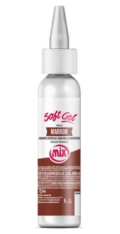 MIX SOFTGEL CORANTE MARROM 25G