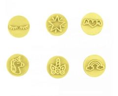 BLUESTAR KIT CARIMBO UNICORNIO AMARELO 2CM
