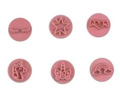 BLUESTAR KIT CARIMBO UNICORNIO ROSA BEBE 2CM