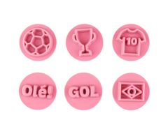 BLUESTAR KIT CARIMBOS FUTEBOL ROSA BEBE 1U