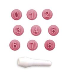 BLUESTAR KIT CARIMBOS NUMEROS ROSA BEBE