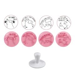 BLUESTAR KIT CARIMBOS FLORK ROSA BEBE
