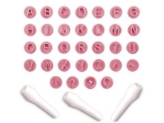BLUESTAR KIT CARIMBO LETRAS ROSA BEBE