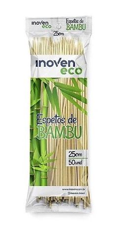 ESPETO DE BAMBU 25CM INOVEN PC/50UN