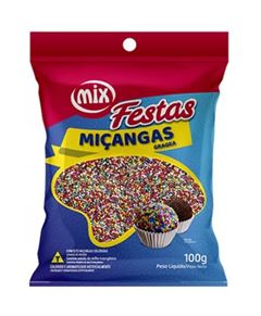 MIX CONFEITO MIÇANGA 8 CORES 100G