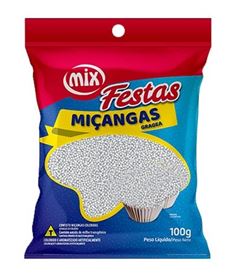 MIX CONFEITO MIÇANGA BRANCA 100G